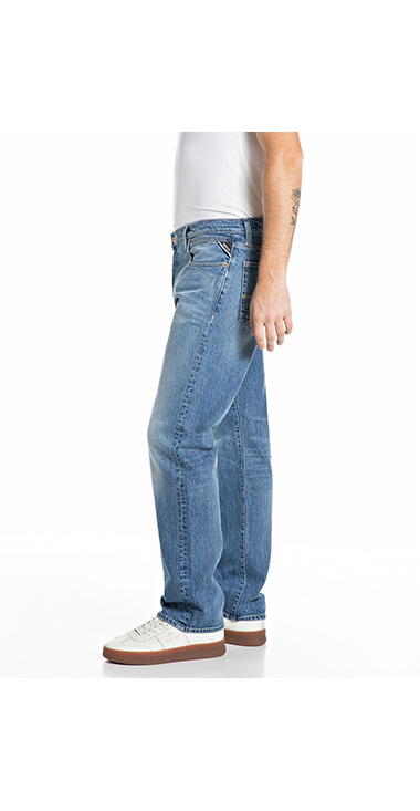 ストレートフィットAIDEEN レッドキャストストレッチデニム 詳細画像